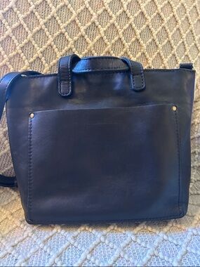 Classic Black Leather Crossbody Bag